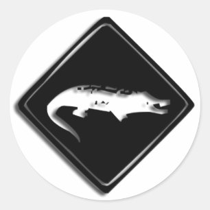 Rótulo Croco Crocodile Pegatina redonda