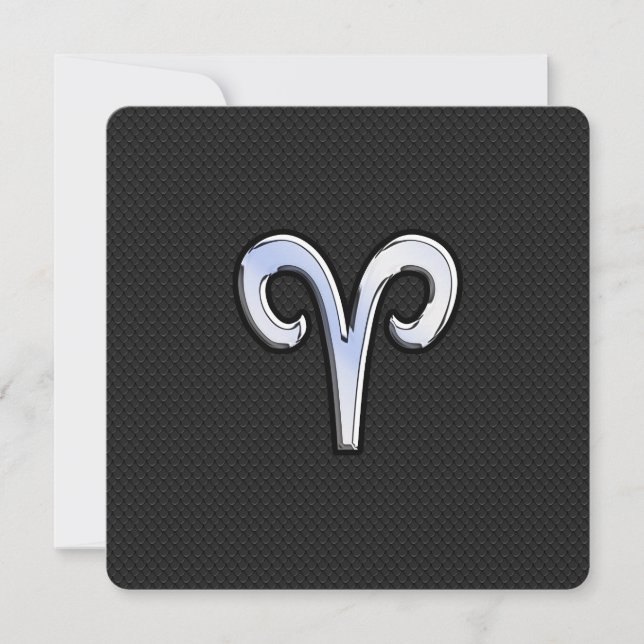 Rótulo cromado como Aries Zodiac (Anverso)