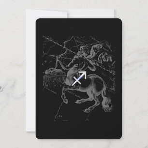 Rótulo cromado como Sagittarius Zodiac Decoración