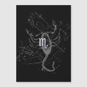 Rótulo cromado Scorpio Zodiaco en Hevelio