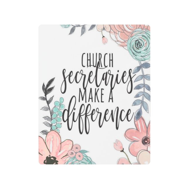 Rótulo de arte Metalizado de secretarios de iglesi (Anverso)