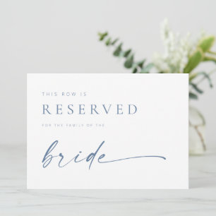 Rótulo de asiento reservado de Boda de Moda modern
