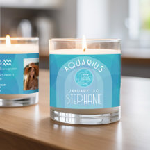 Rótulo de Astrología Aquarius Zodiac Foto Nacimien