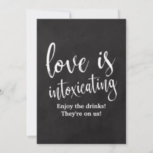 Rótulo de bar Chalkcoard Boda