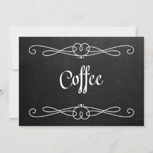 Rótulo de Boda "Café" al estilo de la pizarra