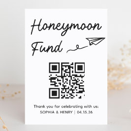 Rótulo de Boda de código QR del Fondo de Luna de M