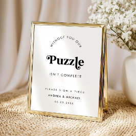 Rótulo de Boda de libro de visitas Minimalista con