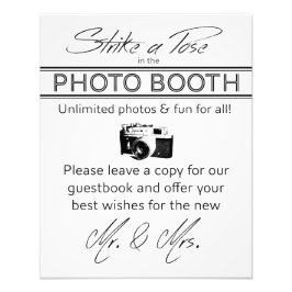 Rótulo de cabina de fotos de Pose