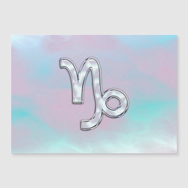 Rótulo de Capricornio sobre el estilo de la madre  (Anverso)