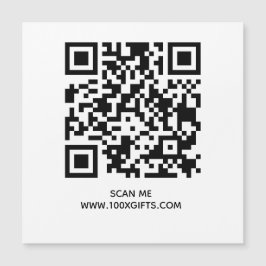 RÓTULO DE CÓDIGO QR MAGNÉTICO - UTILIZAR GENERADOR