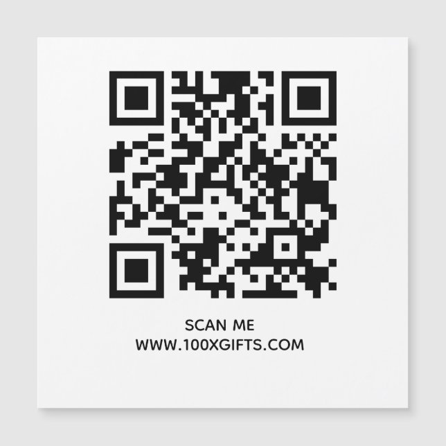 RÓTULO DE CÓDIGO QR MAGNÉTICO - UTILIZAR GENERADOR (Anverso)