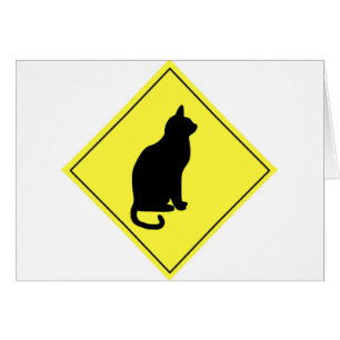 Rótulo de cruce de gatos