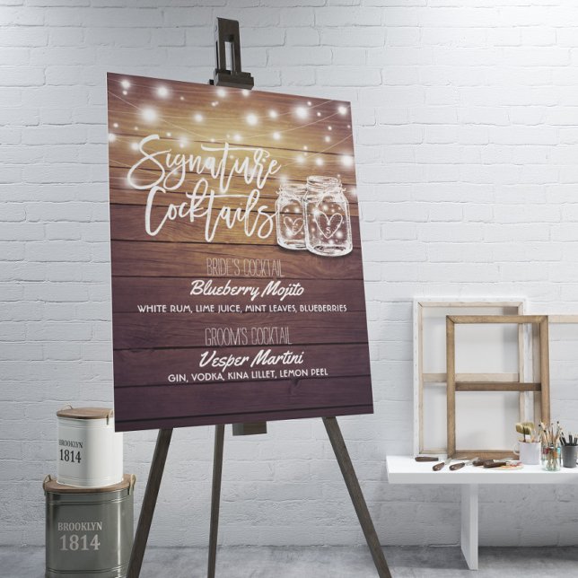 Rótulo de decoración del Boda del menú de bebidas  (Subido por el creador)