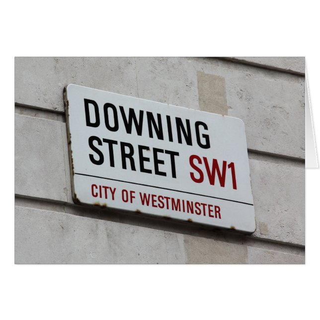 Rótulo de Downing Street (Anverso (Horizontal))