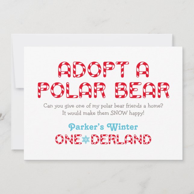 Rótulo de Favor del Oso Polar de Invierno de ONE-d (Anverso)