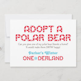 Rótulo de Favor del Oso Polar de Invierno de ONE-d
