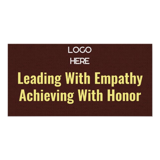 Rótulo de impresión de cuero personalizado (Anverso)