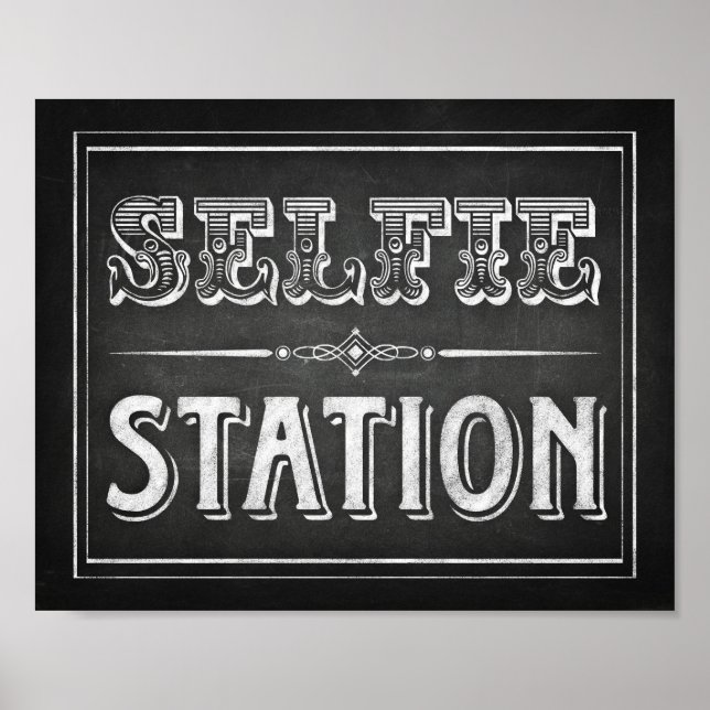 Rótulo de impresión de SELFIE con estilo de charla (Frente)