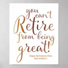 Rótulo de impresión Fiesta de jubilación