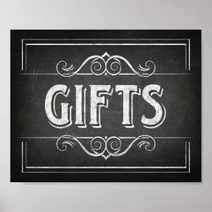Rótulo de impresión GIFTS de estilo de charla
