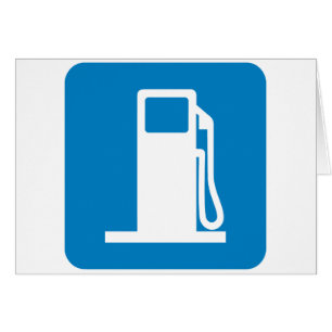 Rótulo de la carretera de la gasolinera