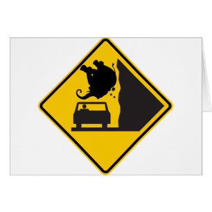 Rótulo de la carretera de la zona del elefante qu