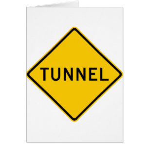 Rótulo de la carretera del túnel