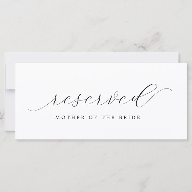 Rótulo de la Presidencia reservada del boda | Madr (Anverso)