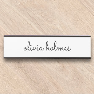 Rótulo de la puerta de la placa de la placa de la