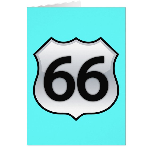 RÓTULO DE LA RUTA 66 (Frente)