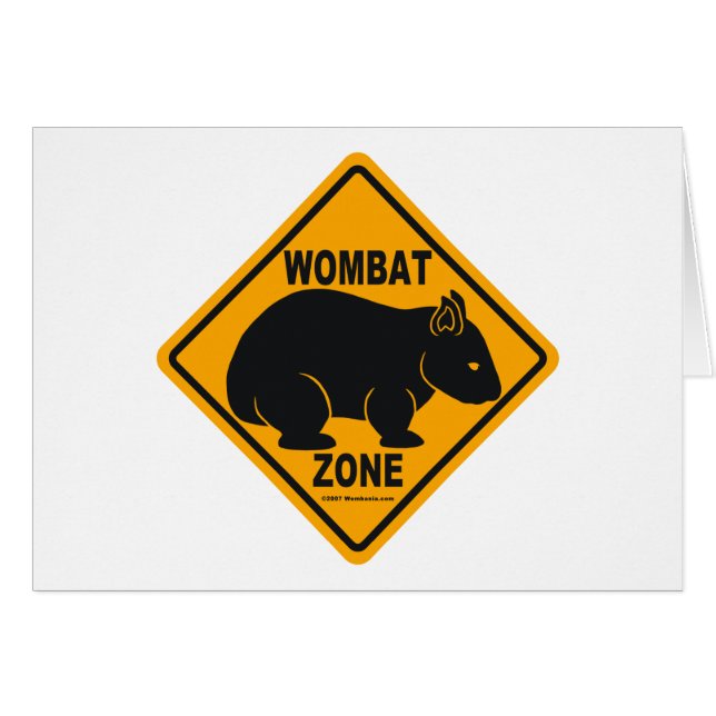 Rótulo de la zona de Wombat (Anverso (Horizontal))