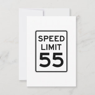 Rótulo de límite de velocidad de 55 MPH
