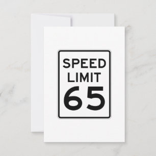 Rótulo de límite de velocidad de 65 MPH