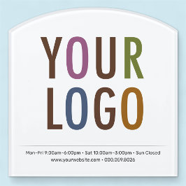 Rótulo de logotipo de acrílico blanco Rótulo de pu