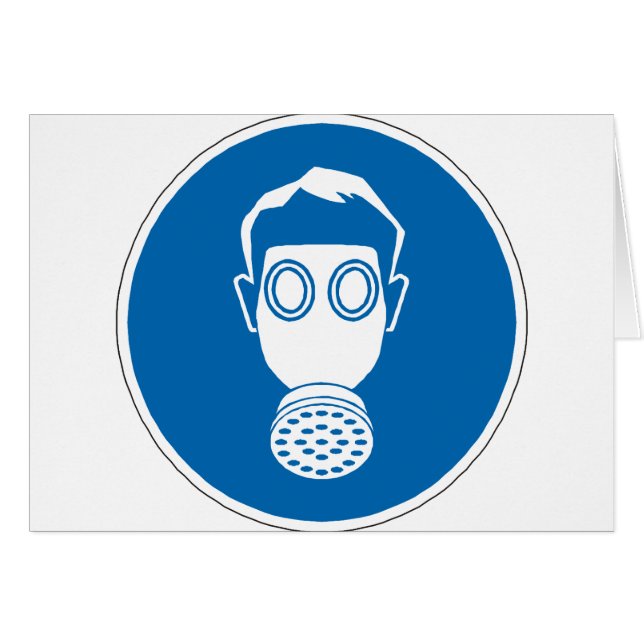 Rótulo de máscara de gas (Anverso (Horizontal))