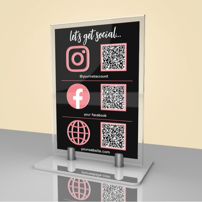 Rótulo de medios sociales | Tarjeta de mesa de neg (Subido por el creador)