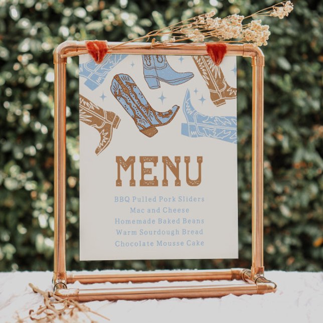 Rótulo de menú occidental editable de 8 x 10 (Subido por el creador)