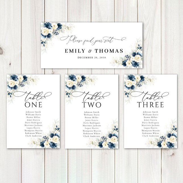 Rótulo de mesa de Boda de las rosas azul y blanco  (Subido por el creador)