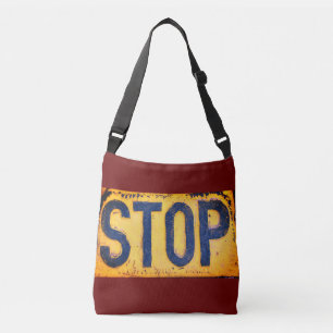 Rótulo de paro de la bolsa de la carrocería cruzad