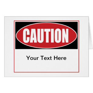 Rótulo de precaución de personalizable