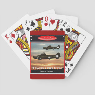 Rótulo de pub de cartas de reproducción