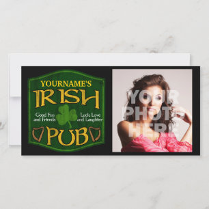 Rótulo de pub irlandés personalizado