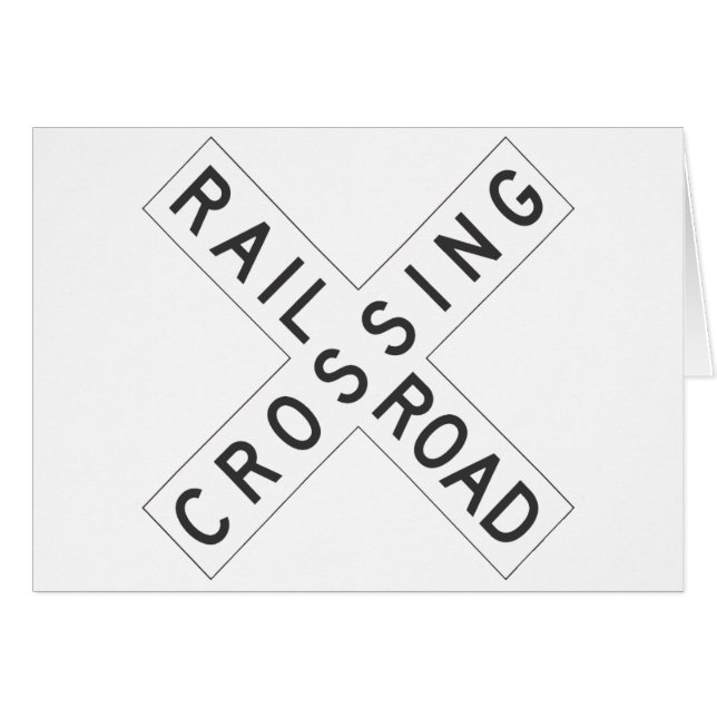 Rótulo de RailroadCrossing (Anverso (Horizontal))