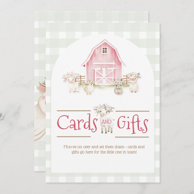 Rótulo de regalo de Baby Shower para animales de g (Anverso / Reverso)