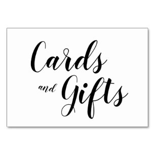 Rótulo de regalo de tarjetas de caligrafía simple 