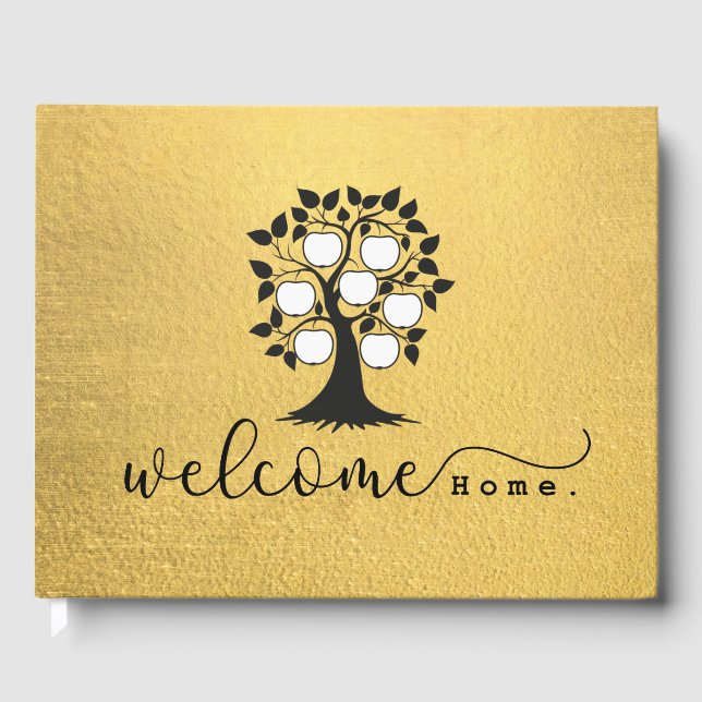 Rótulo de Reunión Familiar en Libro, Libro de Mens (Anverso)