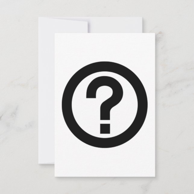 Rótulo de signo de interrogación (Anverso)