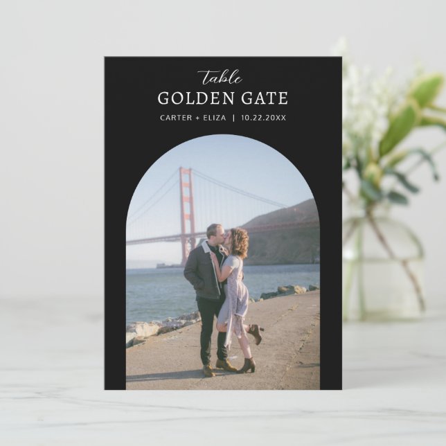 Rótulo de tarjeta de número de tabla de ubicación  (Anverso de pie)