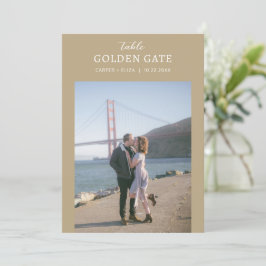 Rótulo de tarjeta de número de tabla de ubicación