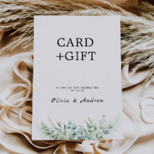Rótulo de Tarjetas de Boda y Regalos Verdes